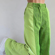 WW | Hoch Taillierte Y2k Corduroy Weite Hose