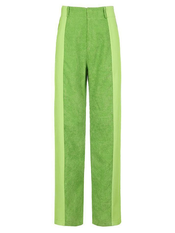 WW | Hoch Taillierte Y2k Corduroy Weite Hose