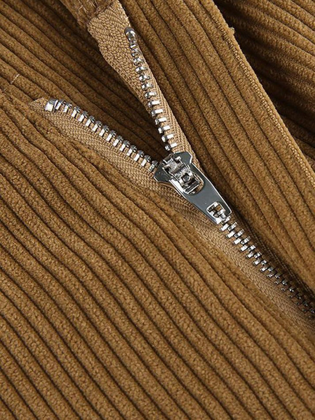 WW | Hoch Taillierte Y2k Corduroy Weite Hose