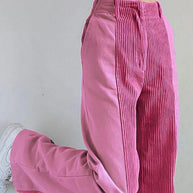 WW | Hoch Taillierte Y2k Corduroy Weite Hose