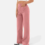 Elastische Freizeithose mit hoher Taille