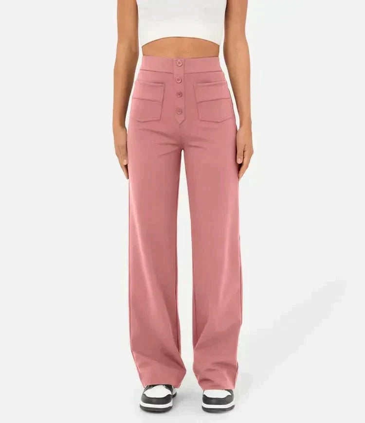 W&W Mode | High-Waisted Elastische Freizeithosen