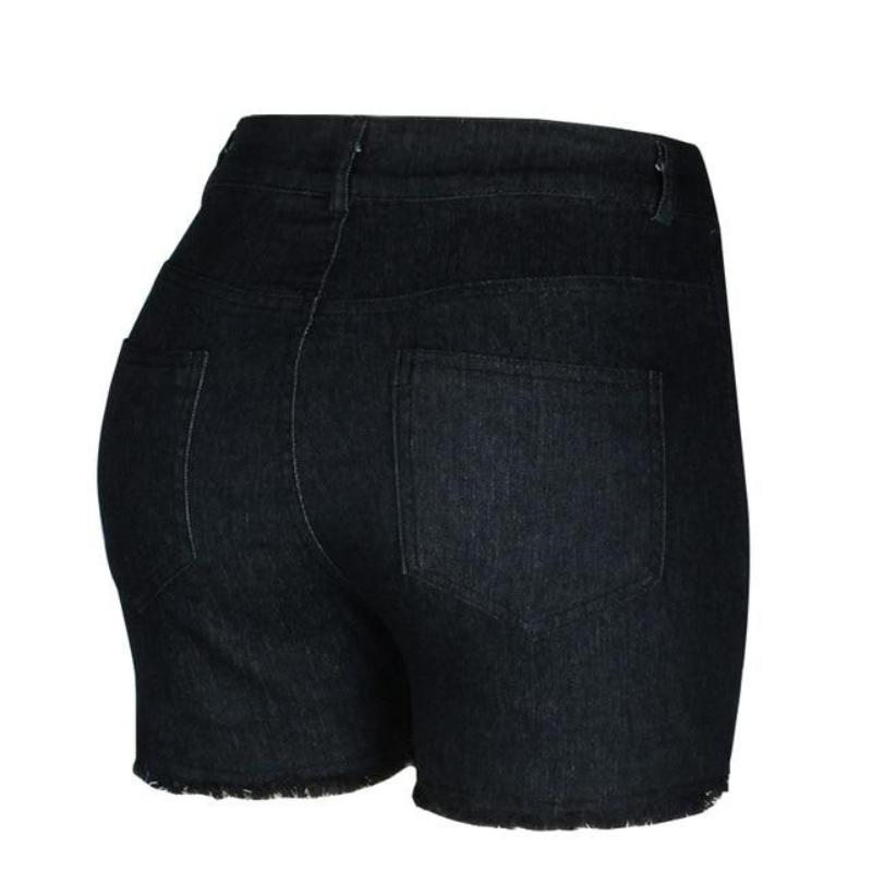 WW | Hochtaillierte Denim Push up Skinny Slim Shorts