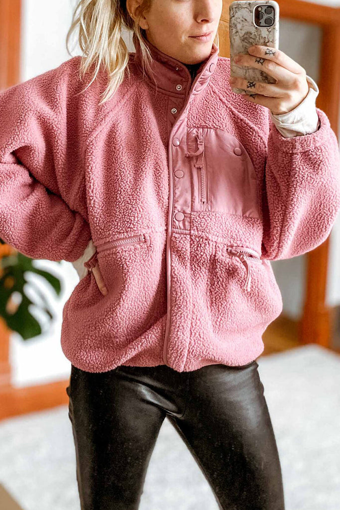 WW | Druckverschluss Reißverschluss Taschen Fleece Jacken
