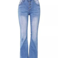 Holly | Vintage taillierte Flare-Jeans