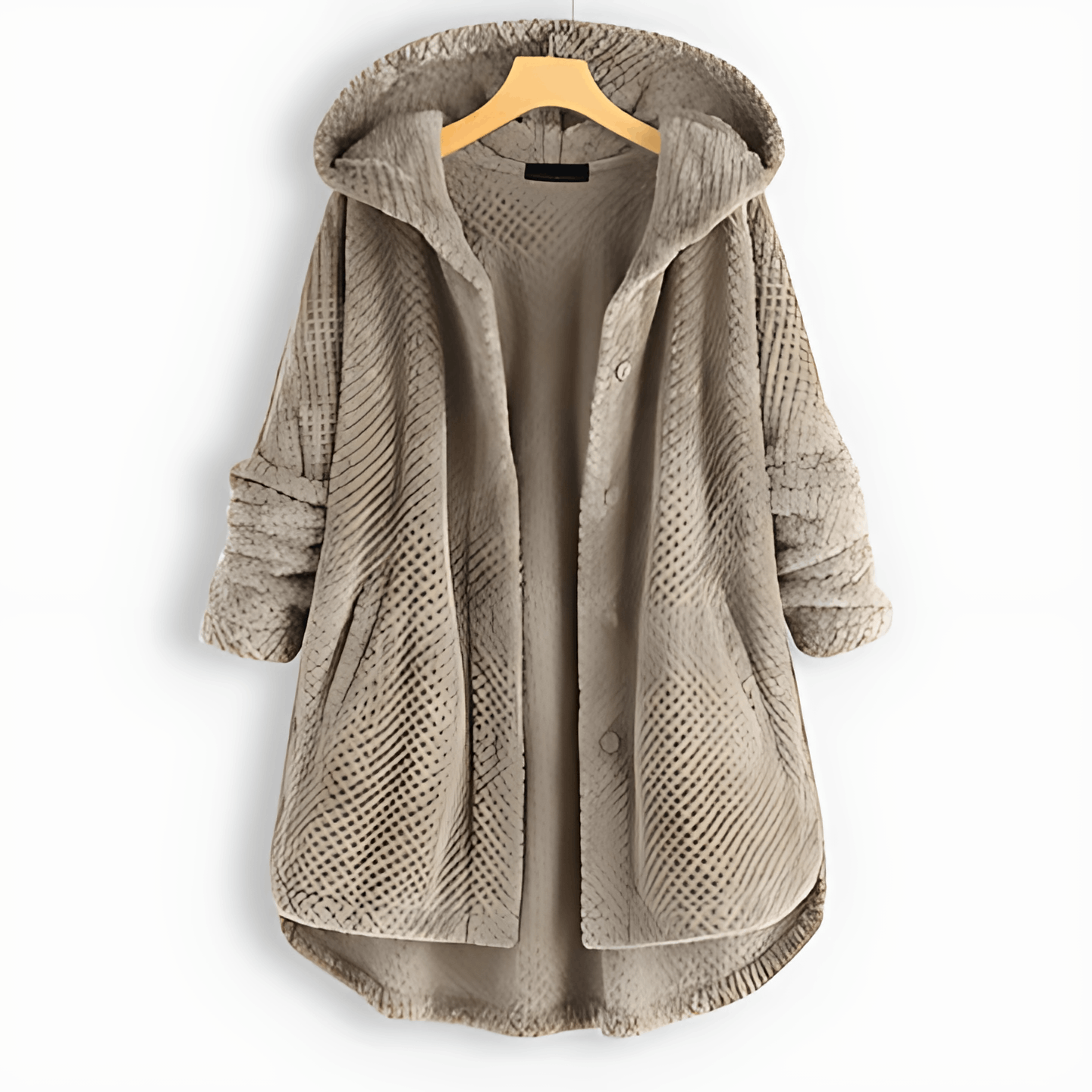 WW | Wärmende Strickjacke mit weichem Futter und Kapuze für Damen