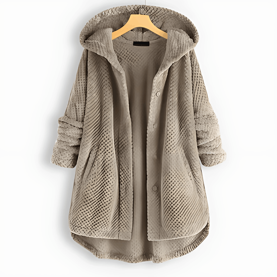 WW | Wärmende Strickjacke mit weichem Futter und Kapuze für Damen