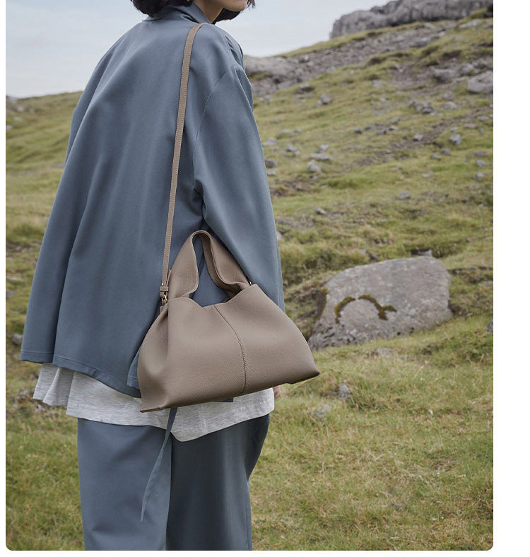 WW | Vintage Tote-Hänger aus Weichem Leder