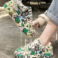 WW | Lässige Sneakers im Graffiti-Stil für Frauen
