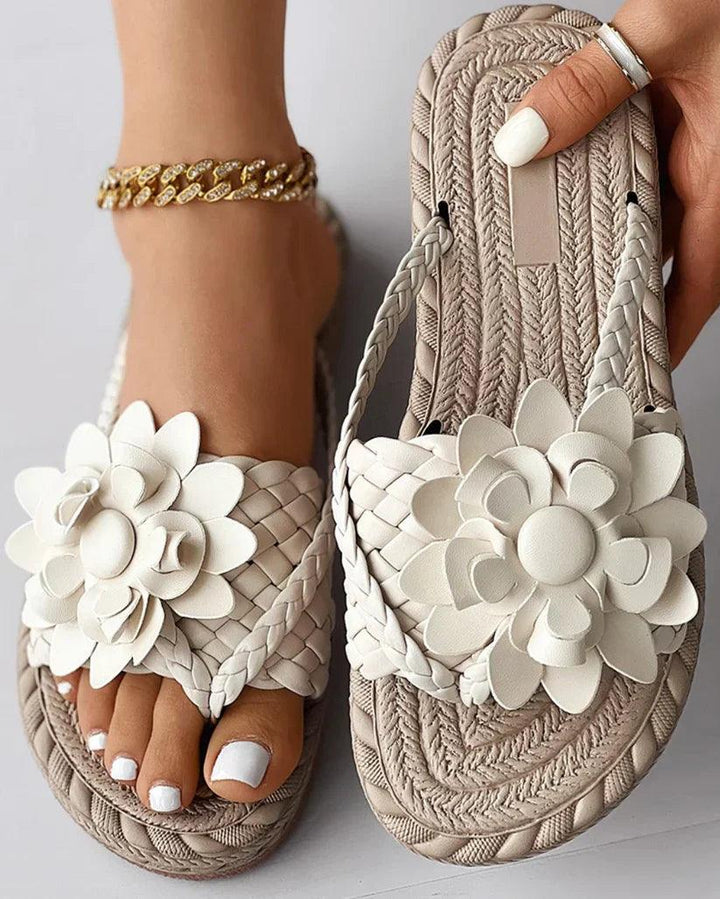 W&W Mode | Hausschuhe mit Blumendesign für Frauen