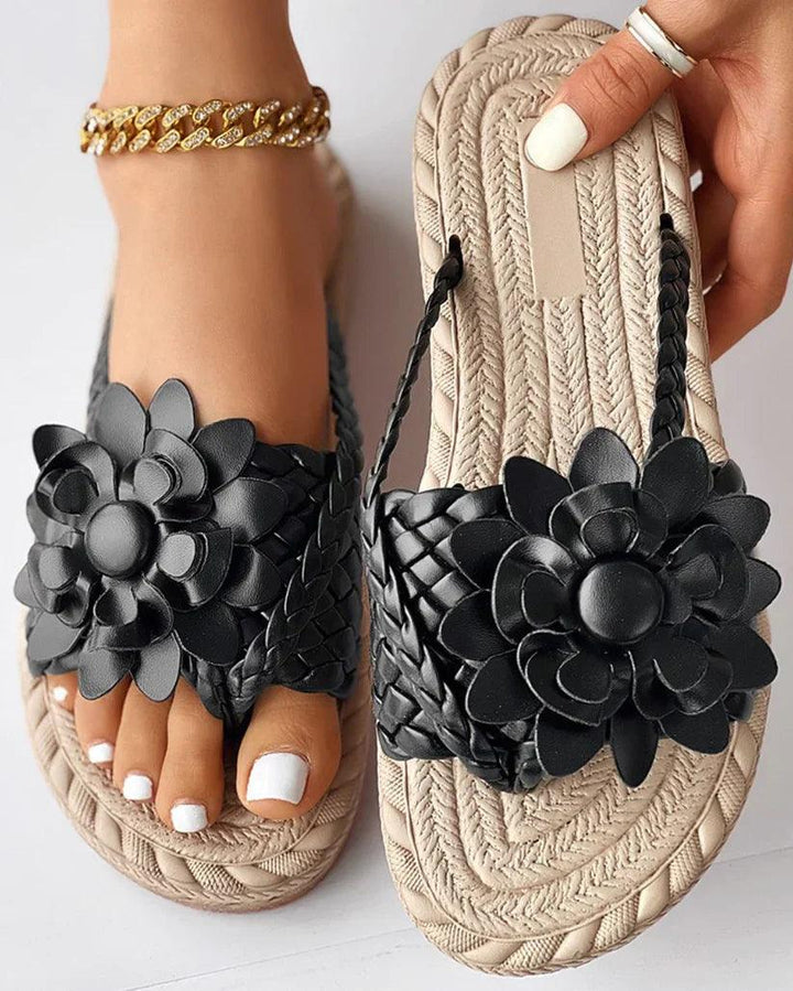W&W Mode | Hausschuhe mit Blumendesign für Frauen