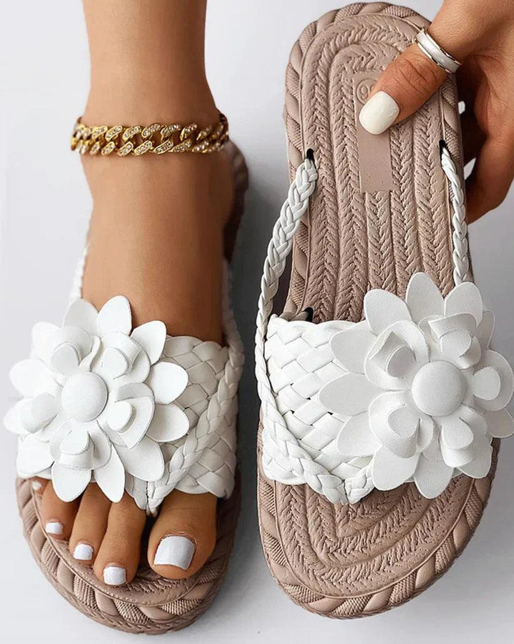W&W Mode | Hausschuhe mit Blumendesign für Frauen