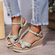 WW | Elegante Sandalen mit geknoteten Riemen für Damen