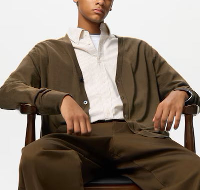 W&W Mode | Merino Strickjacke V-ausschnitt