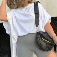 Oversized Shirt mit Nieten
