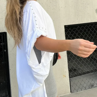 Oversized Shirt mit Nieten