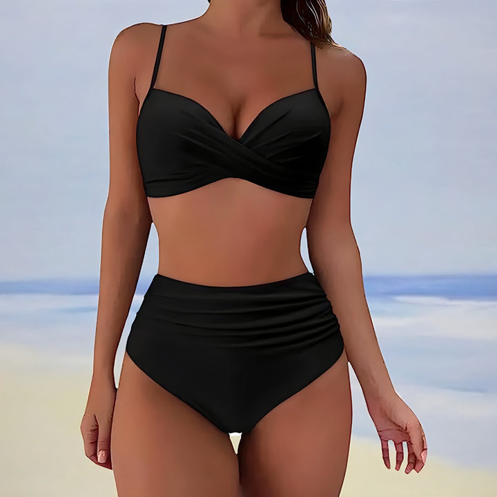 W&W Mode | Bikini mit hoher Taille für Damen, Sommer Bademode