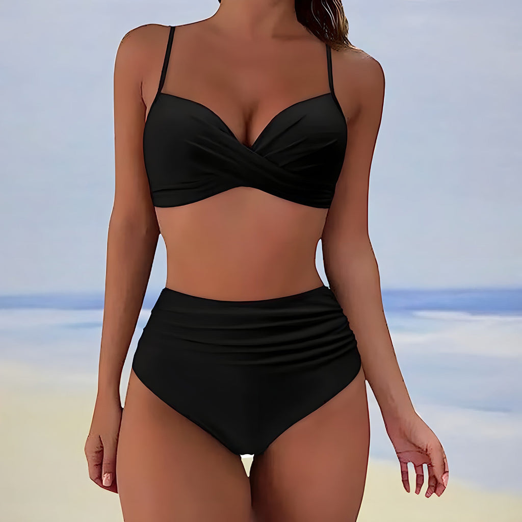 WW | Bikini mit hoher Taille für Damen, Sommer Bademode