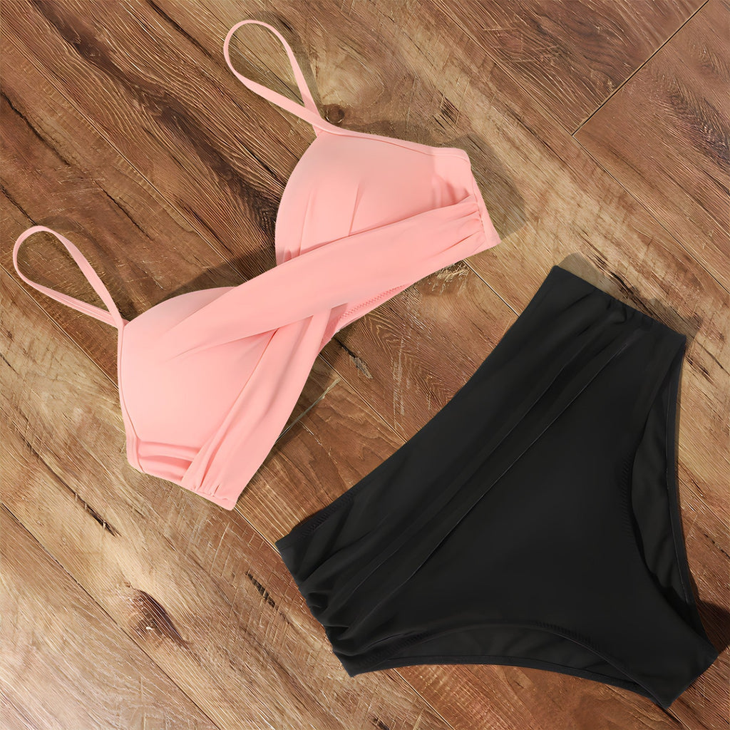 WW | Bikini mit hoher Taille für Damen, Sommer Bademode