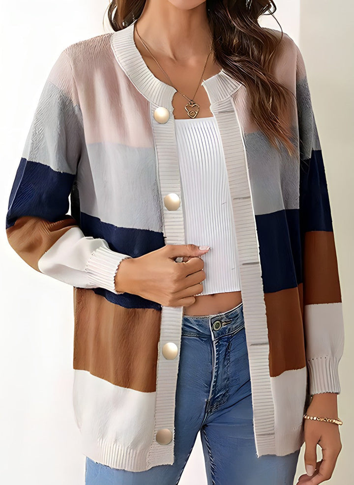 W&W Mode Cardigan | Trendige weiche Strickjacke für Damen