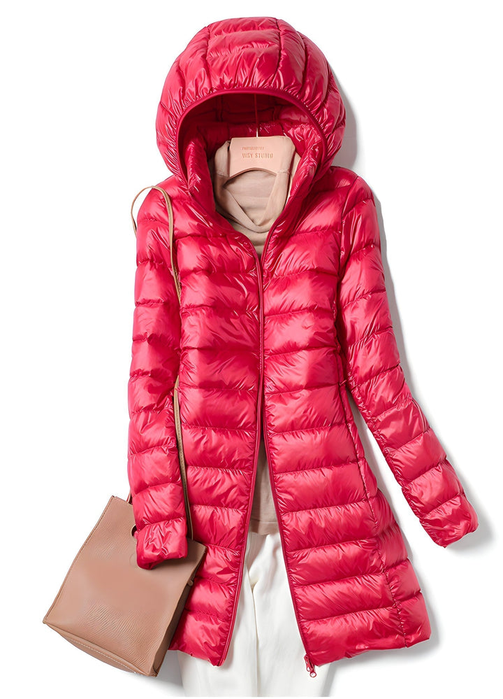 W&W Mode Lange Daunenjacke für Damen