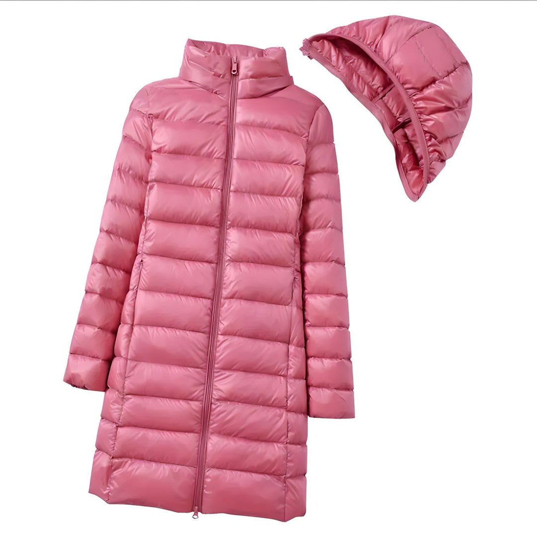 W&W Mode Lange Daunenjacke für Damen