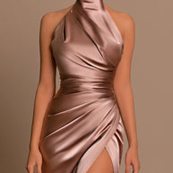 WW | Langes Kleid mit Stehkragen für Frauen