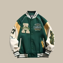 WW | Trendy Übergroße Weinlese Baseballjacke Für Herren
