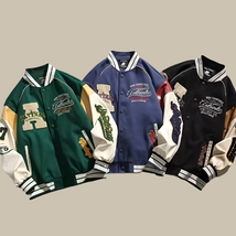 WW | Trendy Übergroße Weinlese Baseballjacke Für Herren