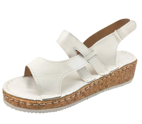 W&W Mode | Bequeme Sandalen Mit Ergonomischem Fußbett Und Klettverschluss Für Damen