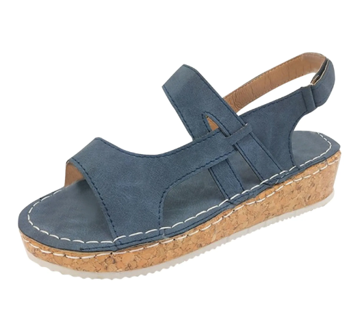 W&W Mode | Bequeme Sandalen Mit Ergonomischem Fußbett Und Klettverschluss Für Damen