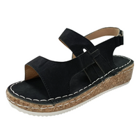 WW | Bequeme Sandalen Mit Ergonomischem Fußbett Und Klettverschluss Für Damen