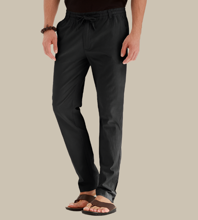 WW | Bequeme Herren Sommerhose Mit Elastischem Bund Für Lässige Looks