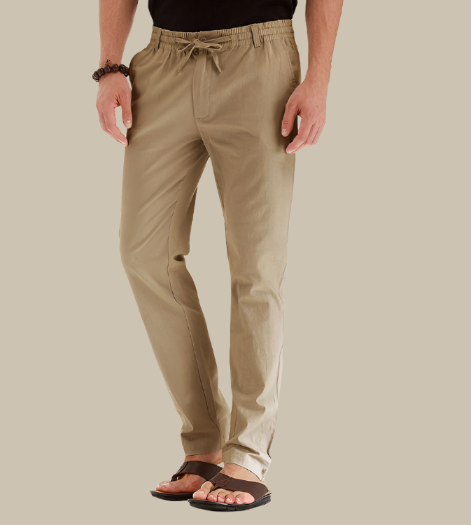 WW | Bequeme Herren Sommerhose Mit Elastischem Bund Für Lässige Looks
