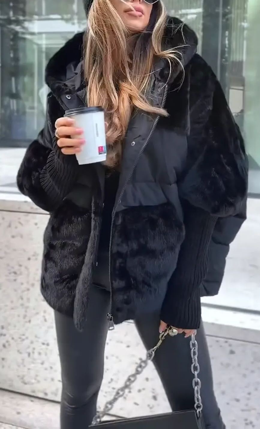 WW | Luxuriöse Moderne Bomberjacke Mit Kapuze