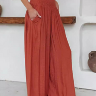 Casual Hose mit weiten Beinen