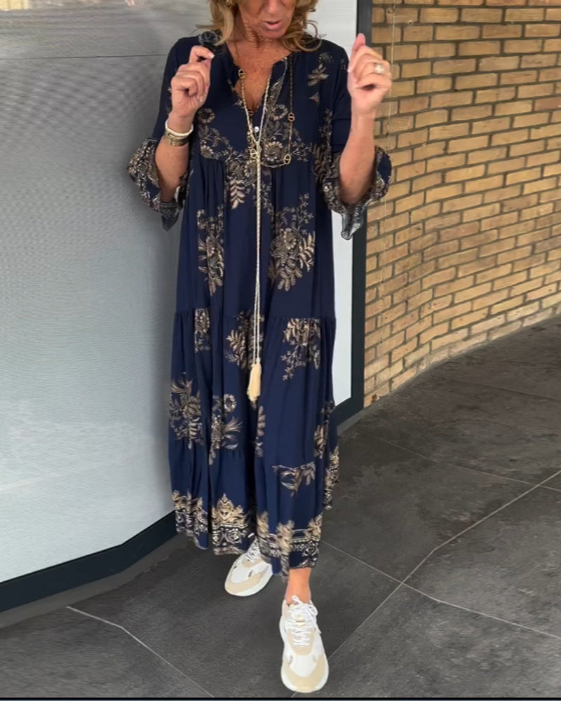 W&W Mode | Bohemian Chic in Einem Atemberaubenden Maxi Kleid
