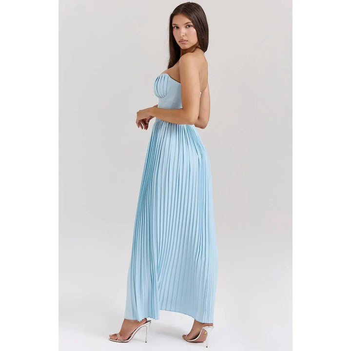 W&W Mode | Luxuriöses Schulterfreies Maxikleid