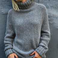 WW | Übergroßer Rollkragenstrickpullover für Frauen