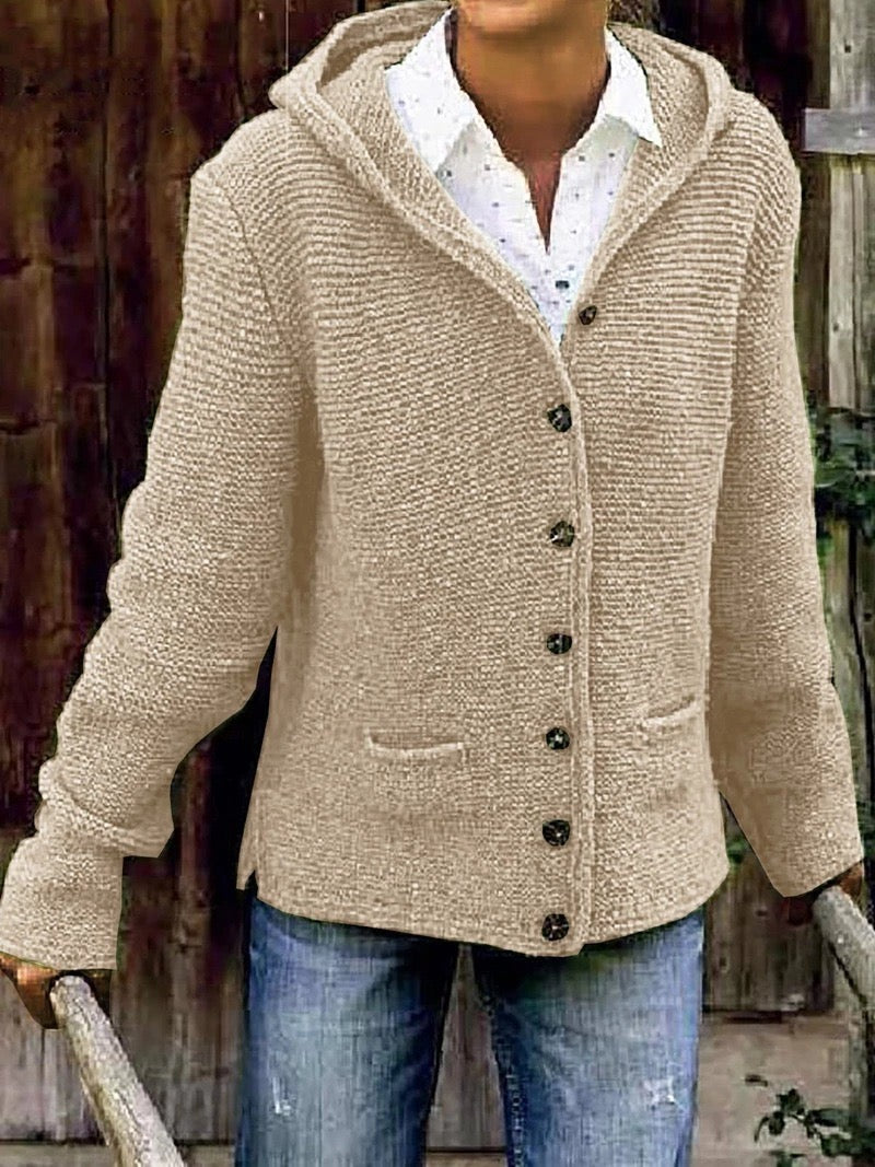 W&W Mode | Strickcardigan mit Kapuze