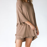 WW | Damen Lounge Satz Mit Oversize T-shirt Und Biker Shorts