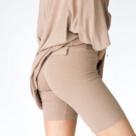 WW | Damen Lounge Satz Mit Oversize T-shirt Und Biker Shorts