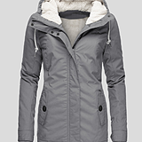 W&W Mode | Kapuze | Reißverschluss | Winterjacke | Damenjacke