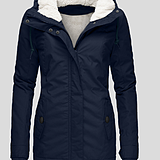 W&W Mode | Kapuze | Reißverschluss | Winterjacke | Damenjacke