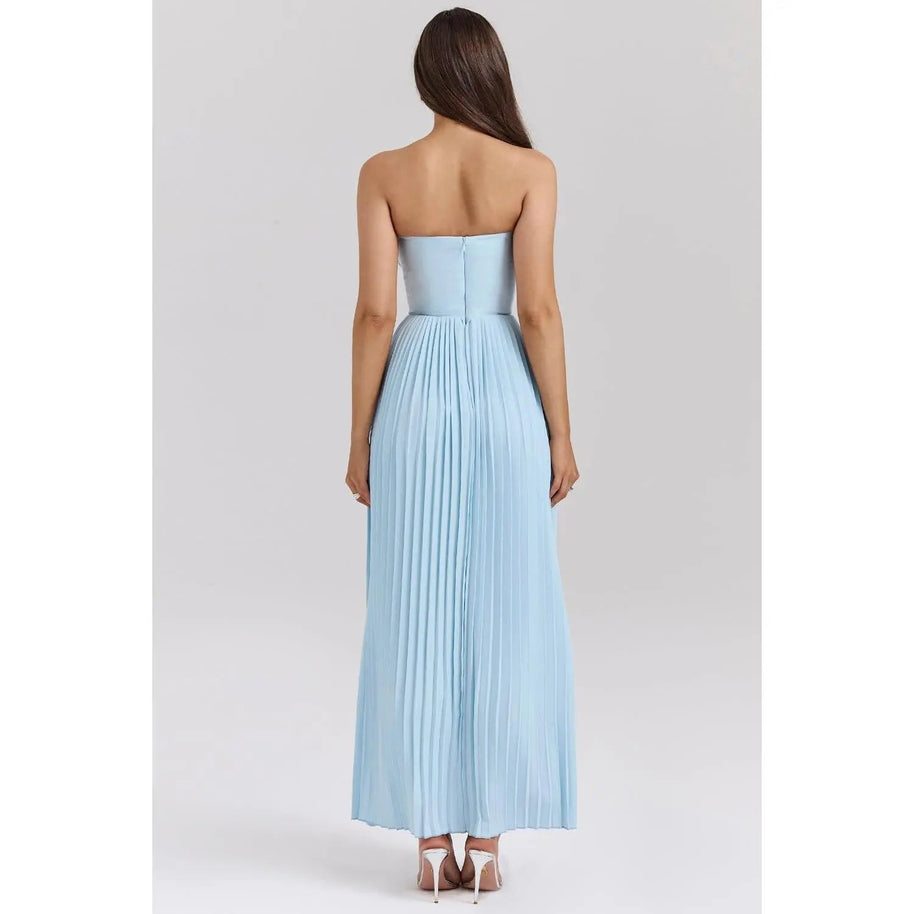 WW | Luxuriöses Schulterfreies Maxikleid