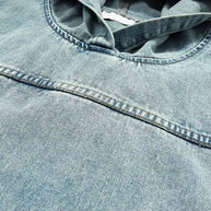WW | Washed-Denim-Jacke mit Kapuze