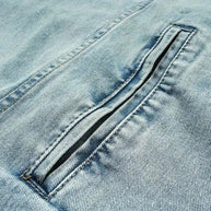 WW | Washed-Denim-Jacke mit Kapuze