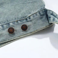 WW | Washed-Denim-Jacke mit Kapuze