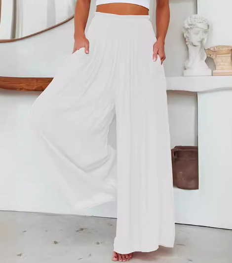 Casual Hose mit weiten Beinen