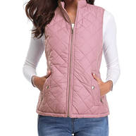 WW | Gestepptes Zip-Up-Weste mit Taschen für Damen